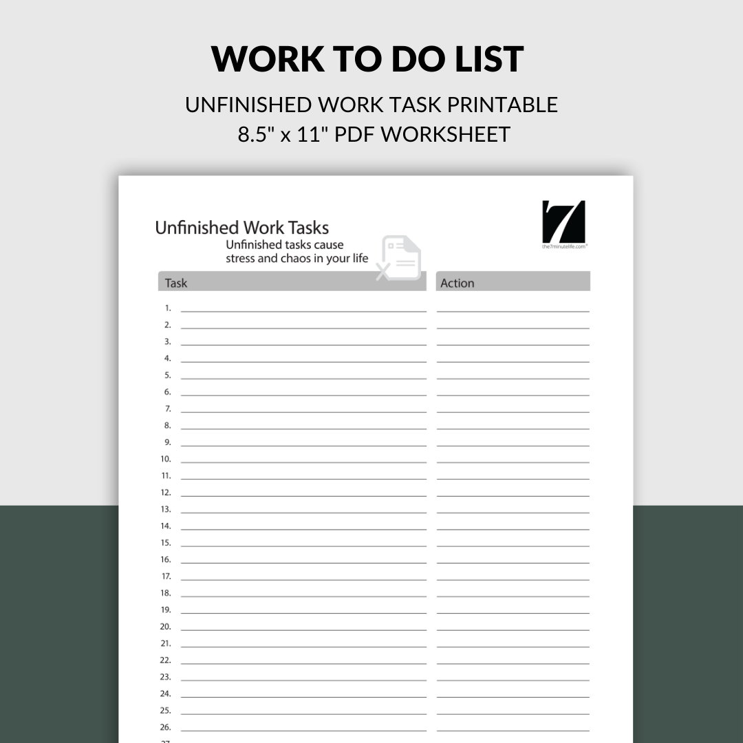 Work To Do List