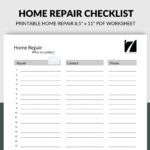 Home Repair Checklist