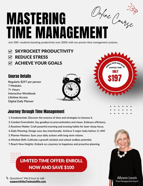 Time Management Course Flyer v4